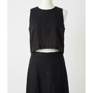 NEW Z SUPPLY sloane linen top in black